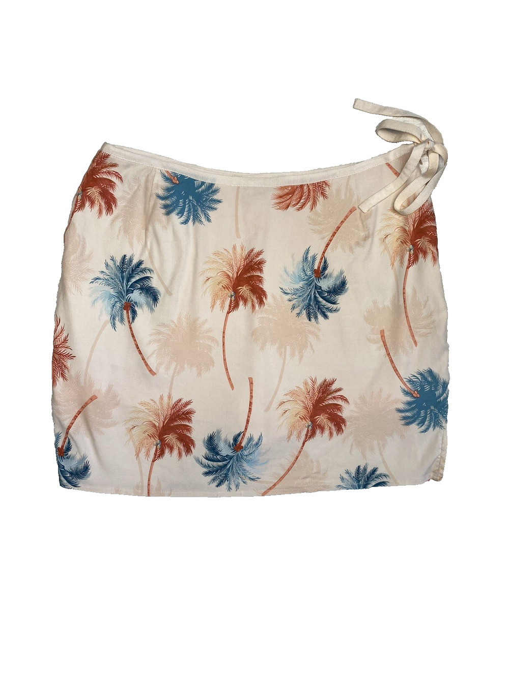 Tommy Bahama Skort Womens Sz 12 Pink Blue Palm Trees Silk Blend Golf Athleisure